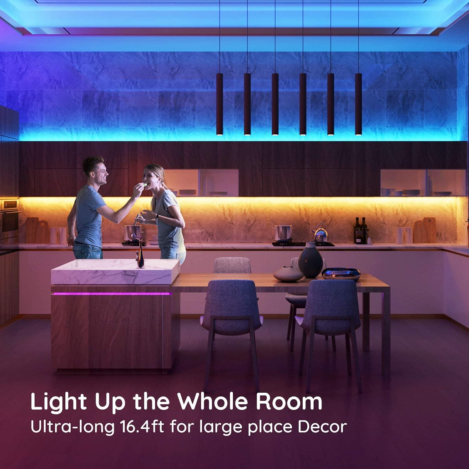 RGB LED Strip with WiFi Controller DC 24V 10m One Length 5050 IP65 Wat UK LED Lights