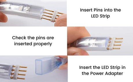 RGB LED Strip 120 LEDs/m 220V IP67 Wireless Bluetooth App Control with Remote - ATOM LED