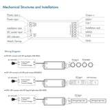 Skydance Digital Pixel RGB Controller 5-24VDC WiFi & RF RGB/RGBW SPI LED Controller WT-SPI (Tuya App) WS2811 with Remote - UK LED Lights