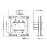 Skydance Rotary Panel WiFi Triac Dimmer TS-K(WT) BLACK