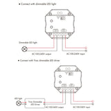 Skydance Rotary Panel WiFi Triac Dimmer TS-K(WT) BLACK