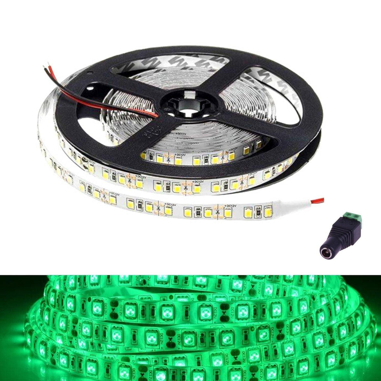 Green LED Strip 12V 5050 IP65 Waterproof 60LED/m 5 metre - UK LED Lights