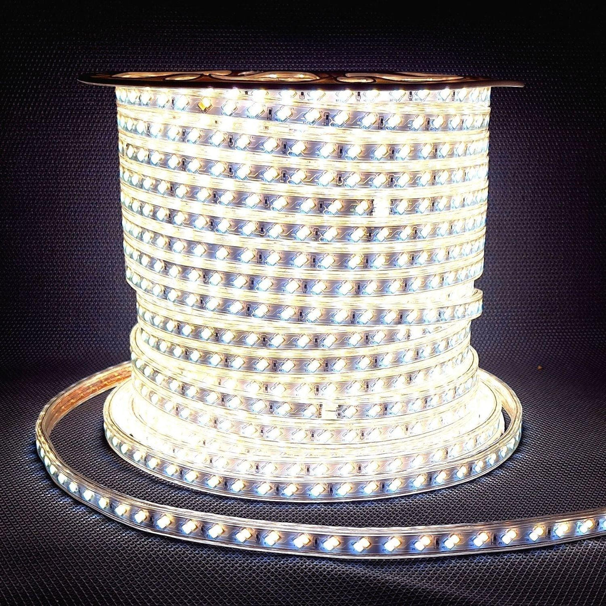 Tricolour LED Strip Light 220V 240V 5730 Warm White, Natural White, Cool White IP65 120LED/m Kit - UK LED Lights