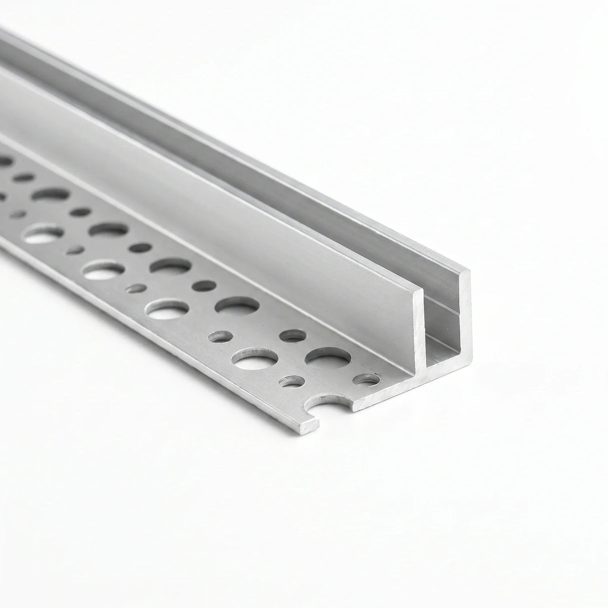 End view of the aluminium channel sized for 8×16mm Neon Flex
