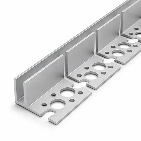 Close illustration of the bendable tile-in aluminium channel for 10×20mm Neon Flex