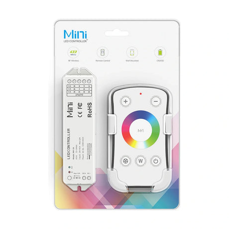 LTECH M4 + M4-3A RGBW LED Controller & Remote, 12–24V 12A – main product view