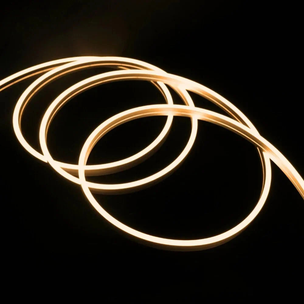 Lit 3000K warm-white 4×10mm Mini Neon Flex coil
