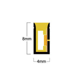 Dimension drawing of the 4×8mm Mini Neon Flex cross-section