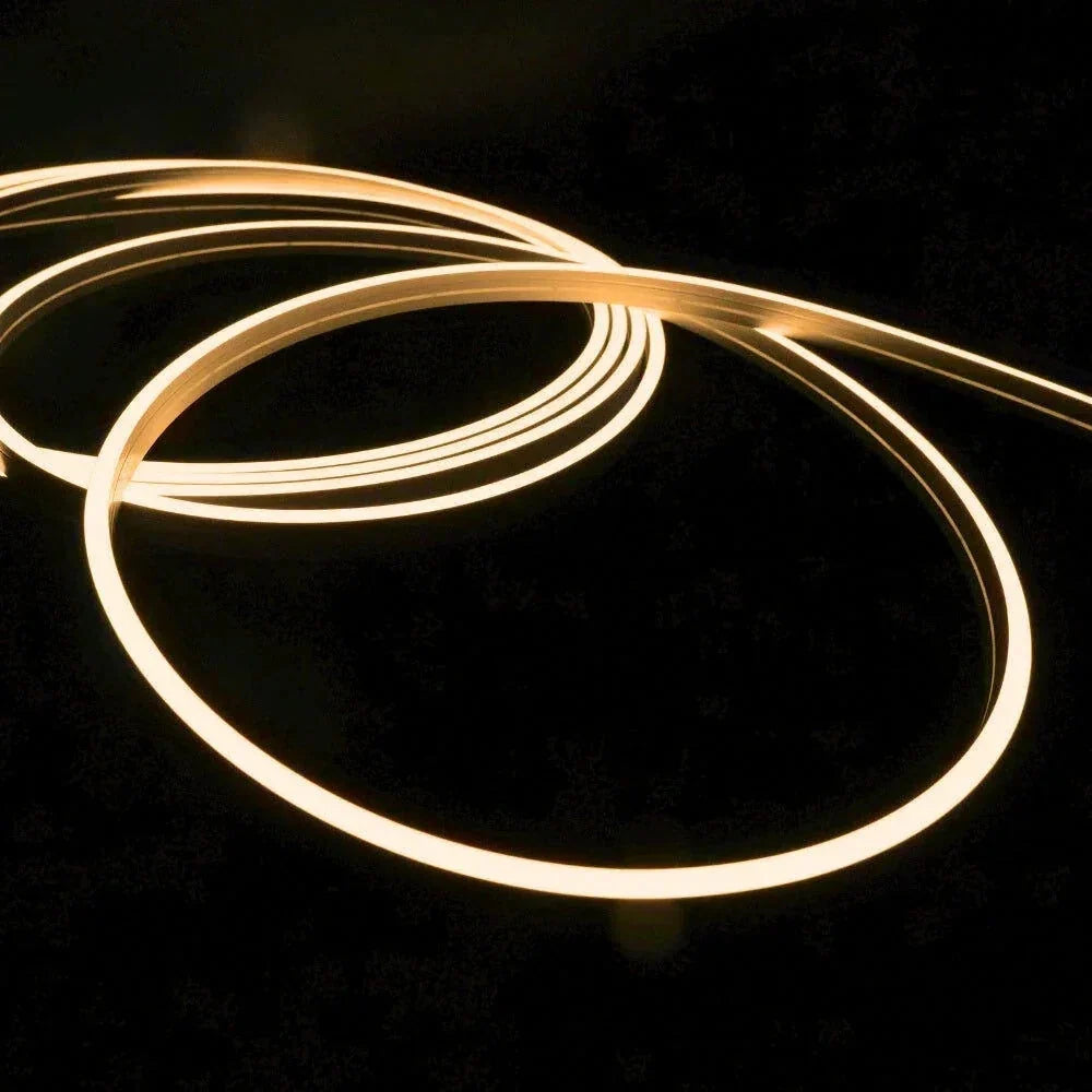 Lit 3000K warm-white 4×8mm Mini Neon Flex coil
