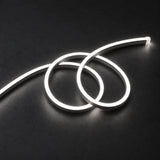 UK LED Lights natural 4000k 8×16mm 220–240V neon flex in a double-loop arrangement on dark charcoal