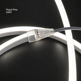 UK LED Lights natural 4000k 8×16mm 220–240V plug-and-play neon flex