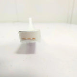 Unlit neon flex end-face showing the solid silicone housing