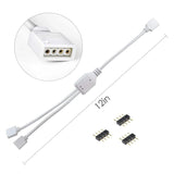 ATOM LED 1 to 2 Ports Female/Male Connection Cable 4 Pin Splitter Cable - UK LED Lights