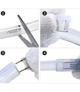 Blue LED Neon Flex AC 220V 240V 8x16mm 120LEDs/m IP65 Waterproof with UK Plug - ATOM LED