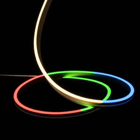 RGBW neon flex 10x18mm horizontal bend cut marks 16.7cm