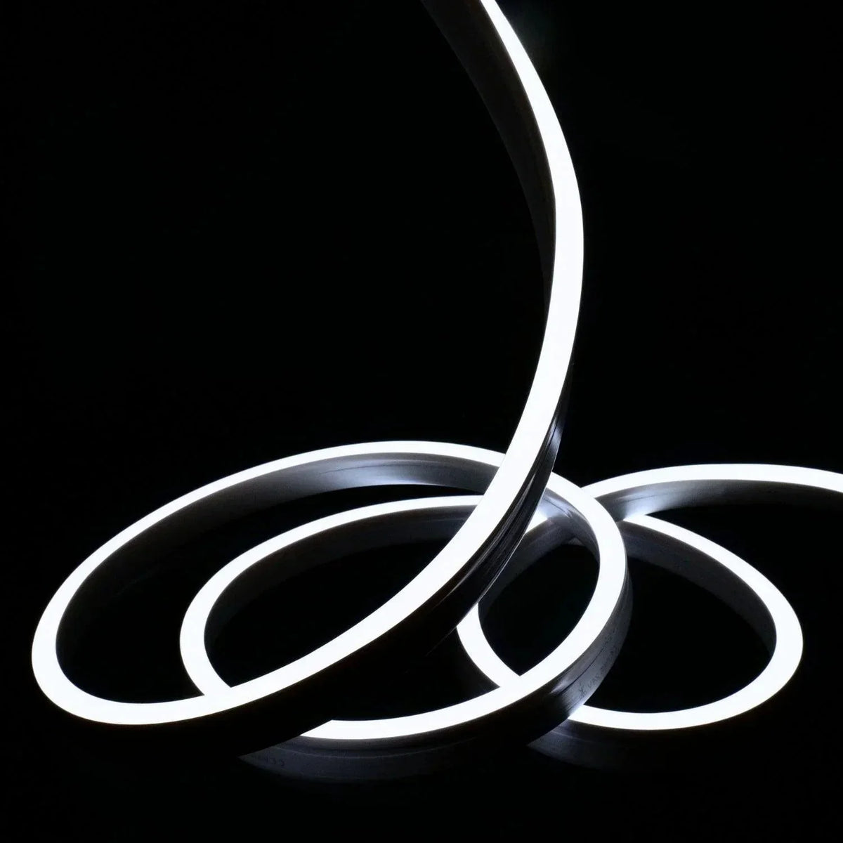 Ultra Long Cool White LED Neon Flex 48V 10x20mm IP68 Waterproof 50m ...