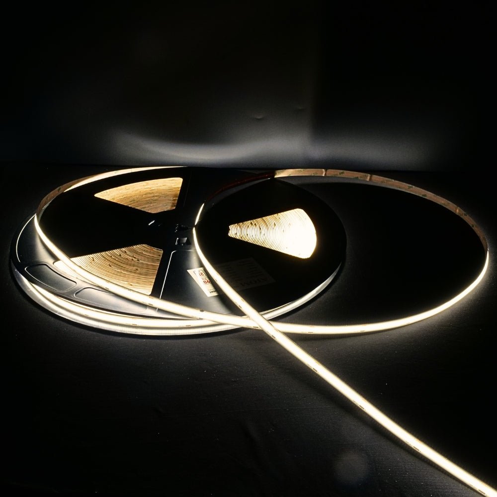 Extra Long Warm White 3000K COB LED Strip 48V 480LEDs/m IP20 - UK LED Lights