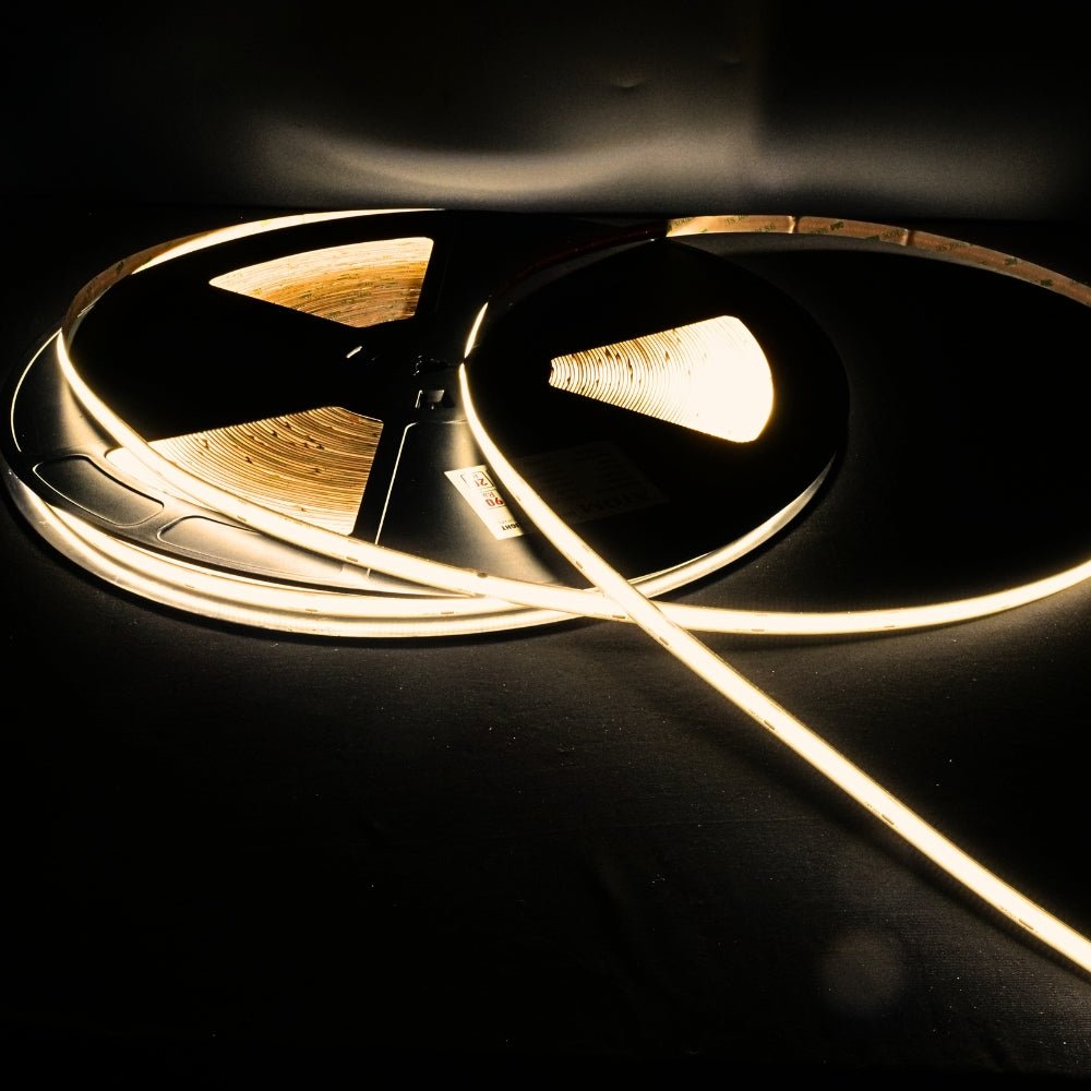 Extra Long Warm White 3000K COB LED Strip 48V 480LEDs/m IP20 - UK LED Lights