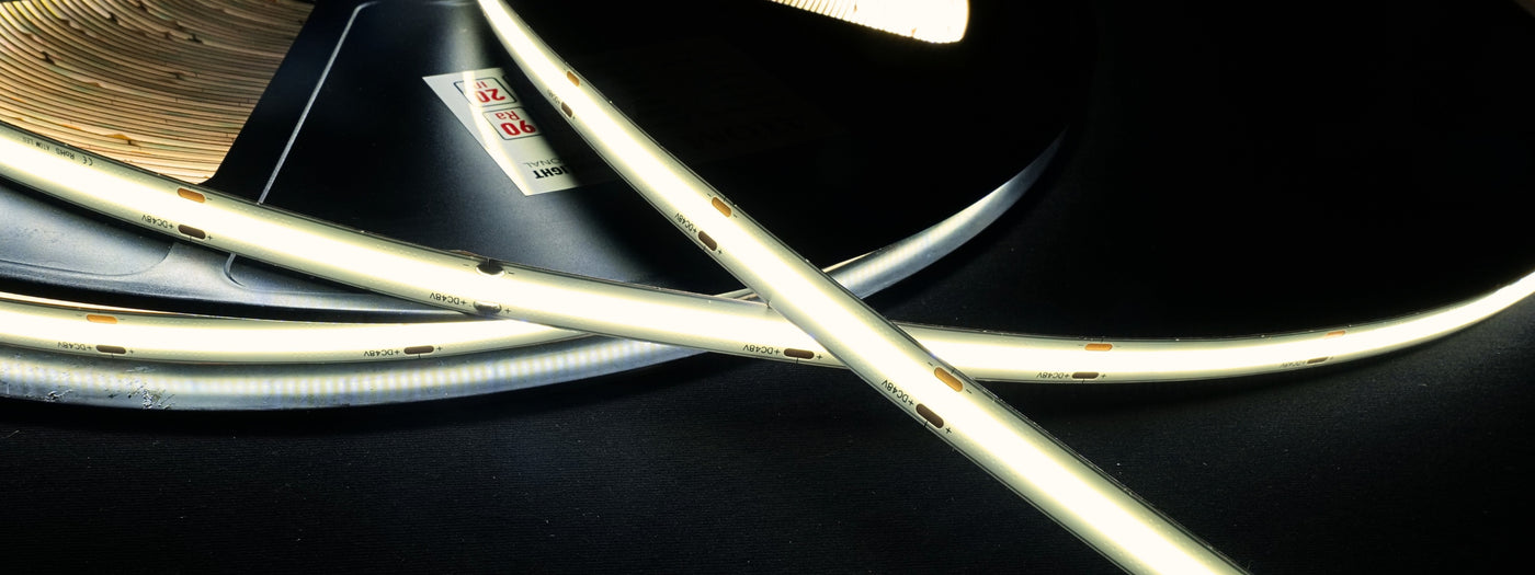 extra long cob led strip 48v 30 metre continuous run