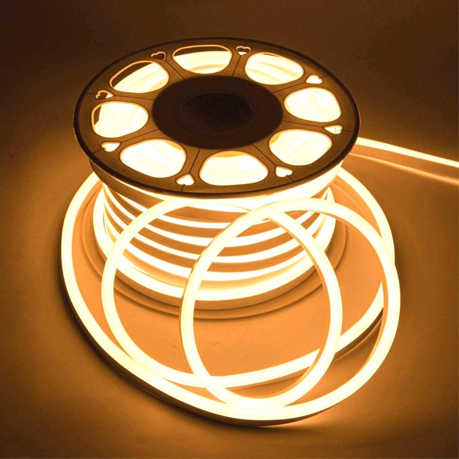 Warm White 3000K Neon Flex 8x16mm 120LED 220V 240V IP65 Waterproof UK LED Lights