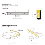 Extra Long Decking Warm White LED Neon Flex 2700K 48V 6x12mm IP67 Outdoor 40m Driveway | UK LED Lights