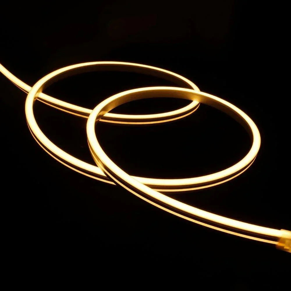 Decking Warm White LED Neon Flex 2700K 24V 6x12mm IP67 Waterproof 1cm Cut 15m | UK LED Lights