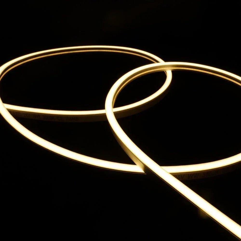 Decking Warm White LED Neon Flex 3000K 24V 6x12mm IP67 Waterproof 1cm Cut 15m | UK LED Lights