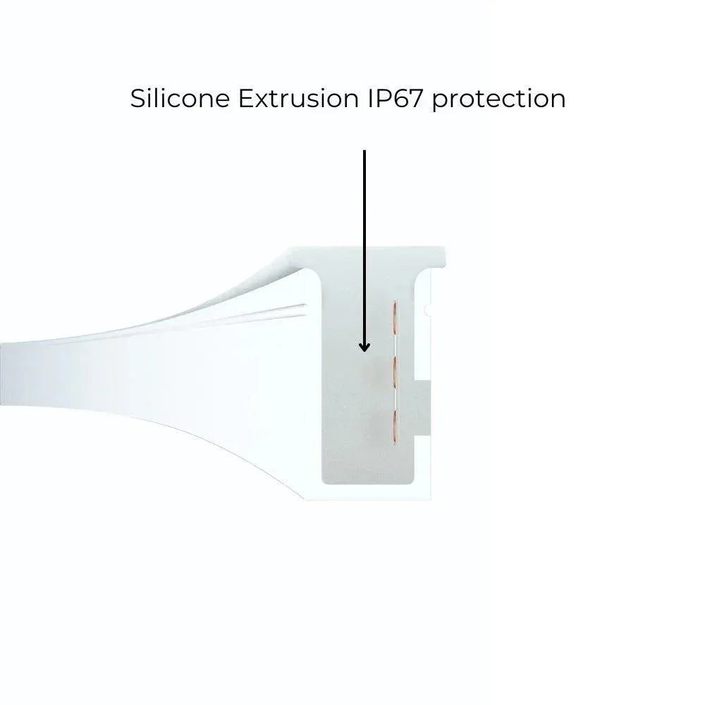 Decking Warm White LED Neon Flex 3000K 24V 6x12mm IP67 Waterproof 5cm Cut 20m | UK LED Lights