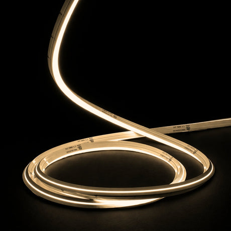 Warm White 3000K 10x10mm Dual Bend LED Neon Flex 24V IP67 Waterproof — ATOM LED