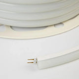 Warm White LED Neon Flex 16x16mm D Shape Vertical Bending 120LEDs/m 220V 240V IP67 Waterproof with UK Plug - ATOM LED