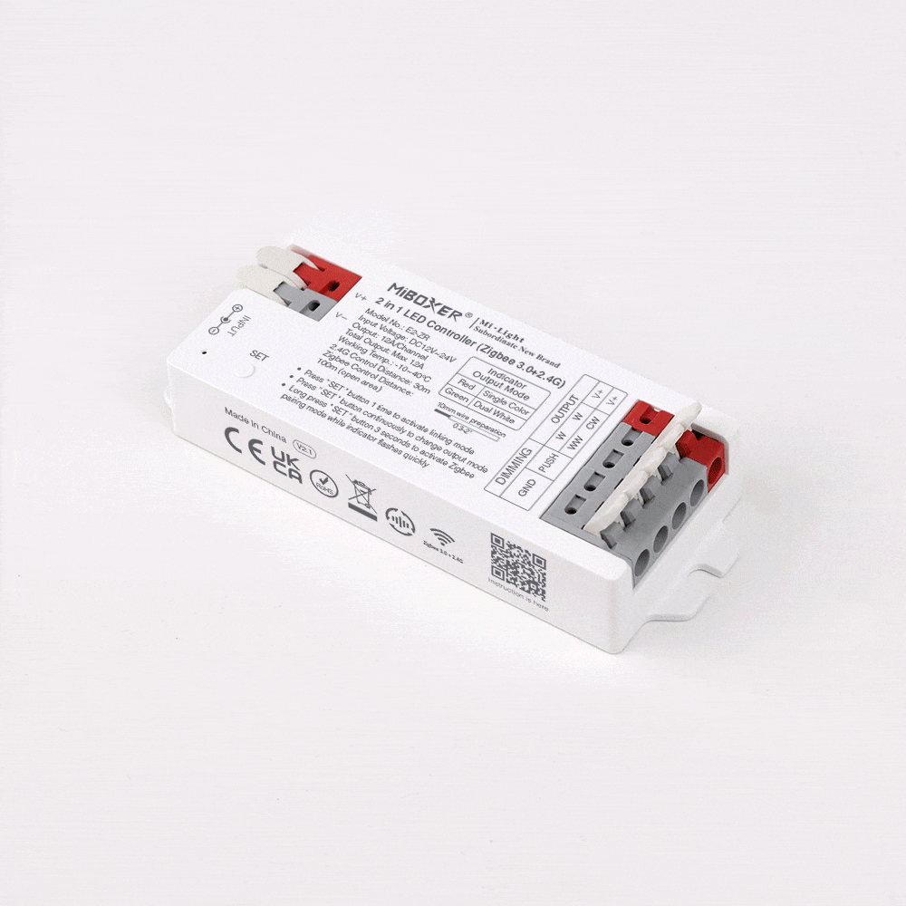 Miboxer Zigbee 3.0 E2-ZR 2 in 1 LED Light Strip Controller 12V-24V - UK LED Lights